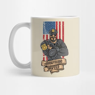 American police hero Mug